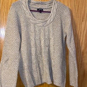 Cable knit sweater